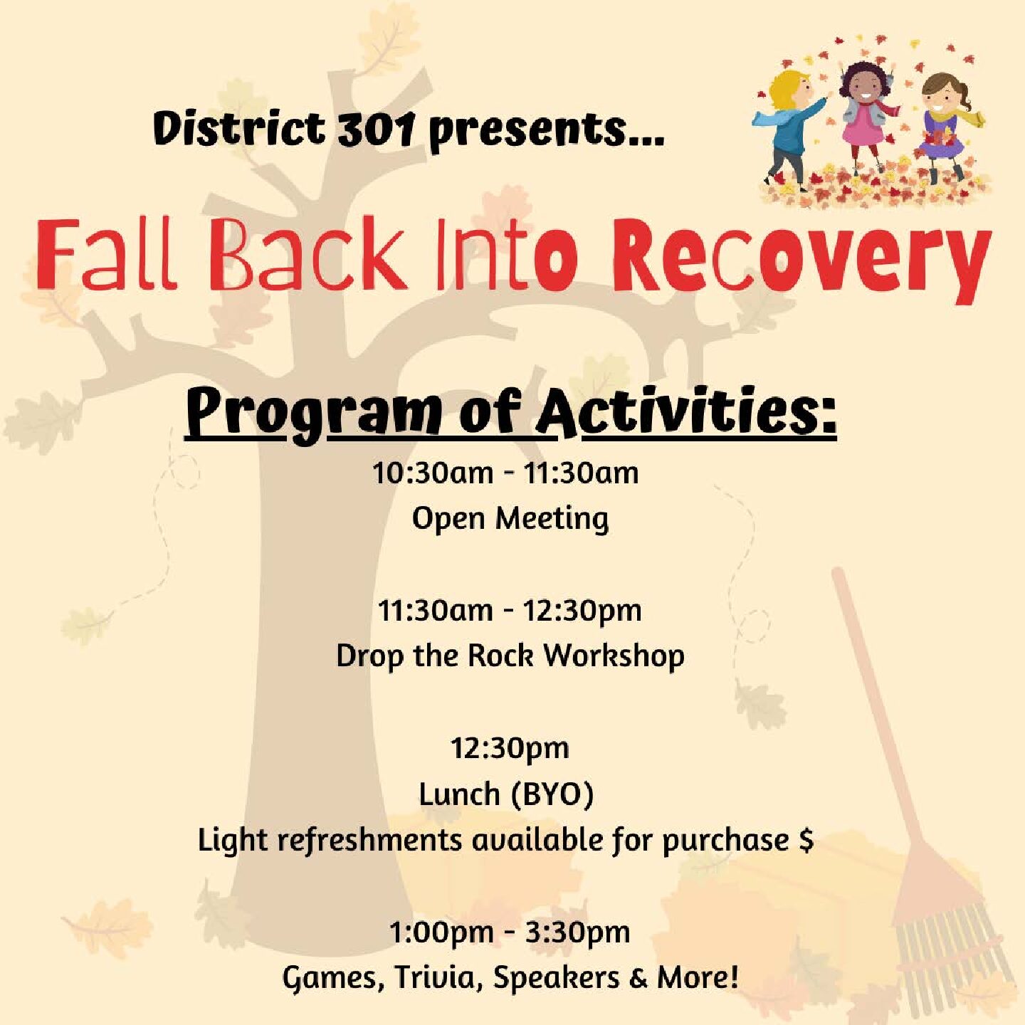 District 301 presents.."Fall Back into Recovery" @ Astoria Park Great Lawn (northside of playground) | New York | United States