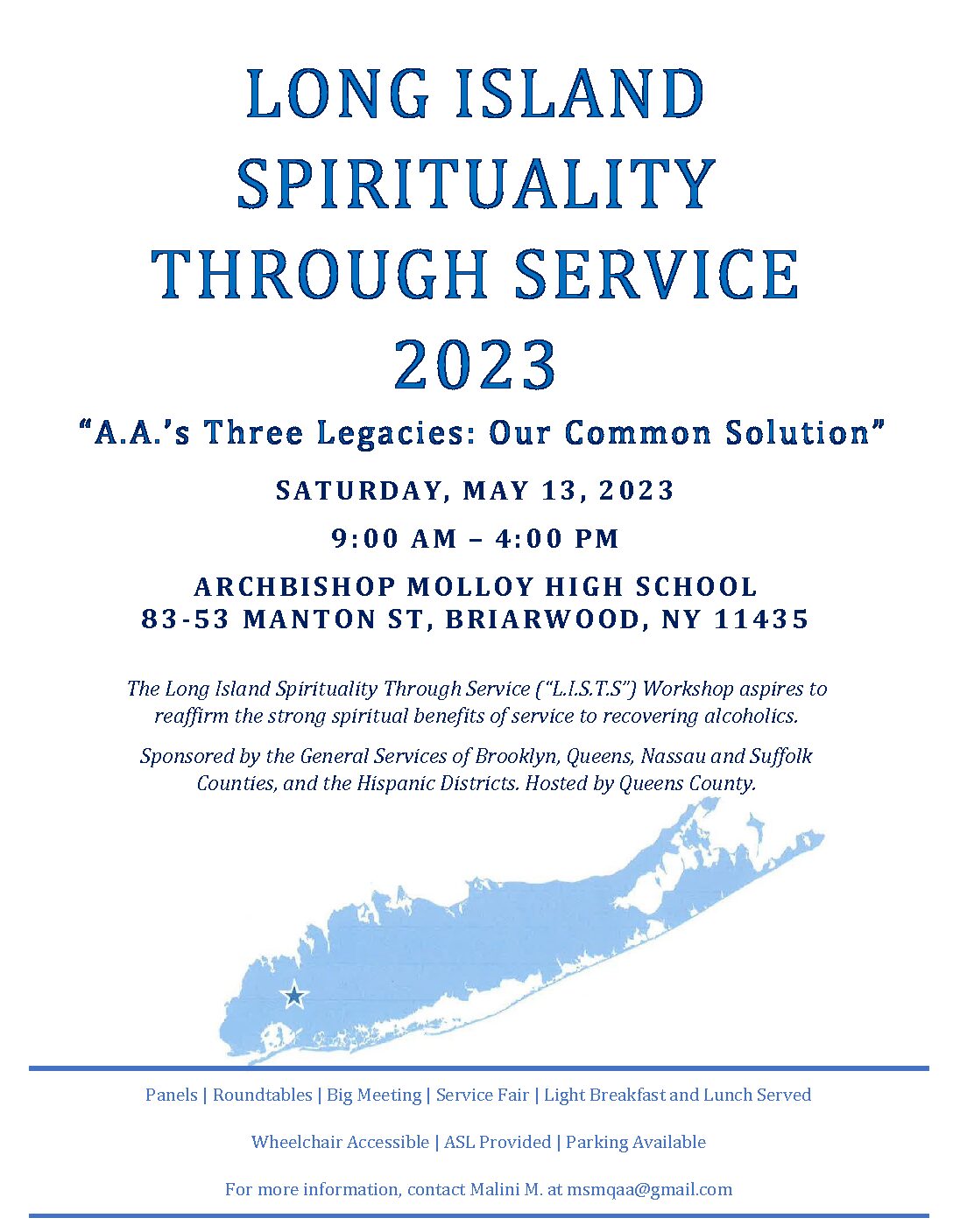 Long Island Spirituality Through Service (L.I.S.T.S.) @ Archbishop Molloy High School | New York | United States