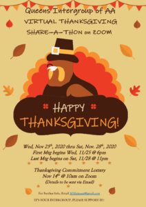 QIAA Virtual Thanksgiving Share-A-Thon Lottery @ ZOOM | New York | United States