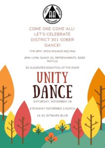 District 301 presents - A "Unity" Dance @ Steinway Reformed Church