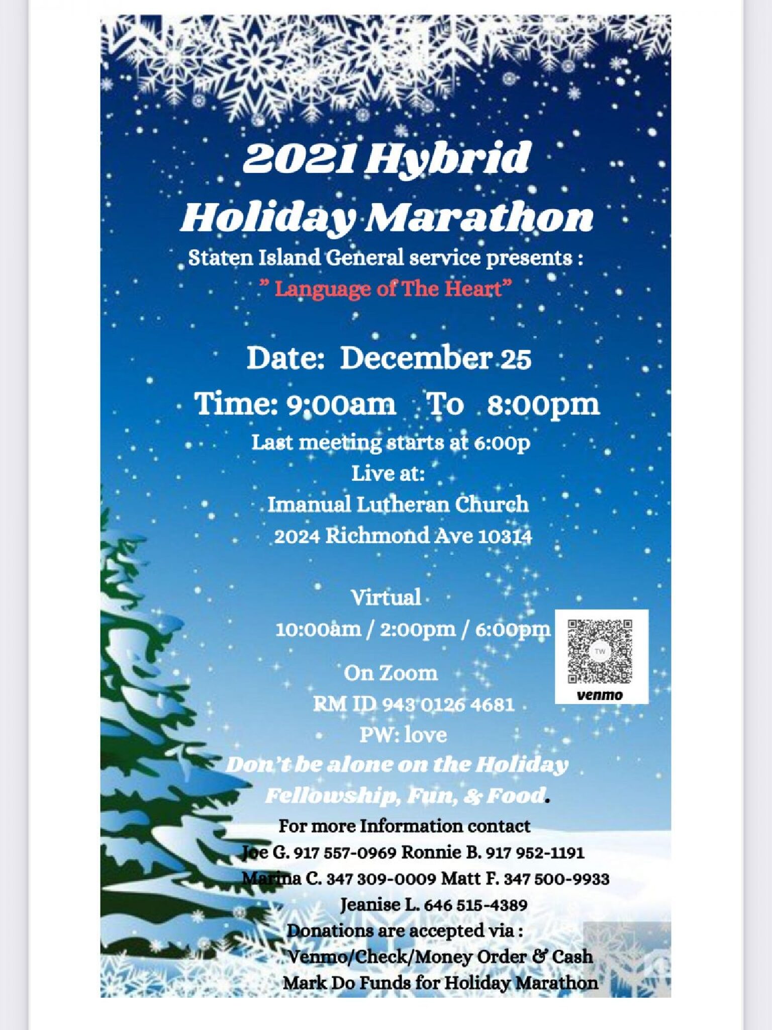 2021 Staten Island County Holiday Marathon Hybrid @ Virtual Platform | New York | United States